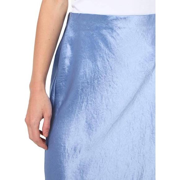 Vince Fray Edge Bias Skirt in Azure Gem L - Picture 2 of 3